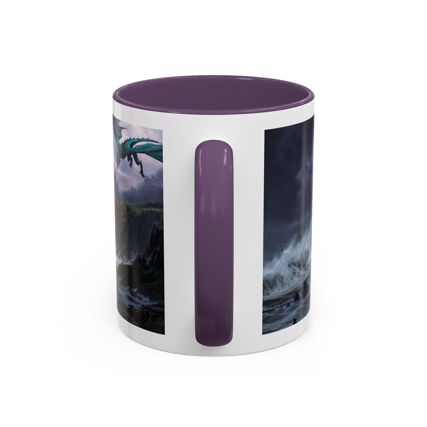 Fantasy Dragon Accent Coffee Mug | Perfect Gift for Coffee Lovers, Fantasy Fans, Home Decor, Birthday, and Collectibles