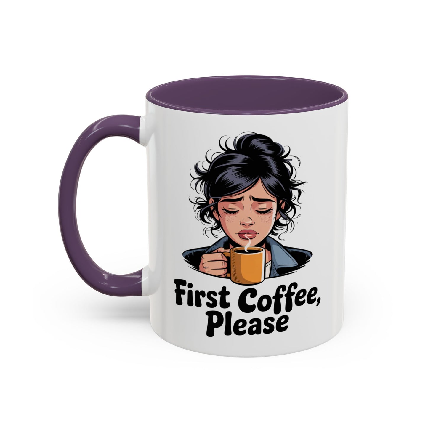 Cute Coffee Mug, First Coffee Please, Gift for Coffee Lovers, Morning Routine, Funny Kitchen Decor, Perfect for Birthdays, Holidays