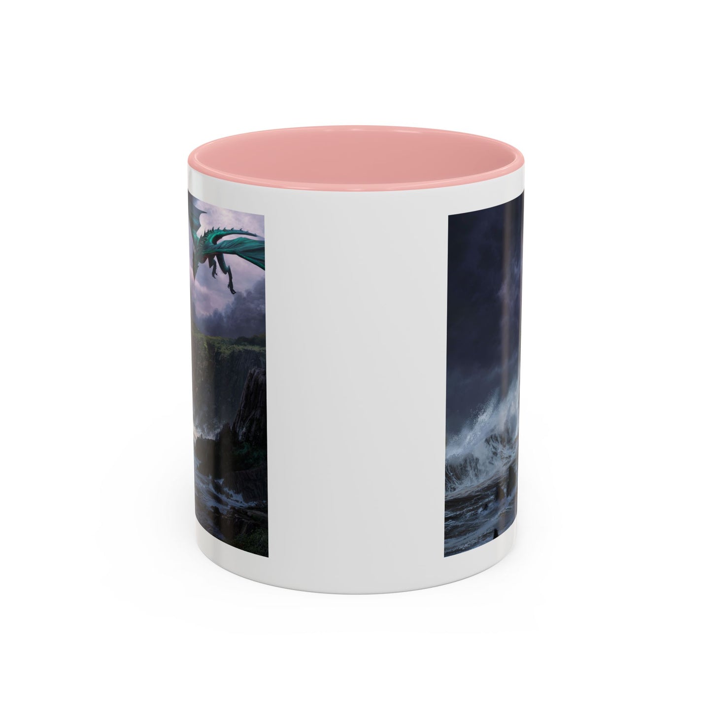 Fantasy Dragon Accent Coffee Mug | Perfect Gift for Coffee Lovers, Fantasy Fans, Home Decor, Birthday, and Collectibles