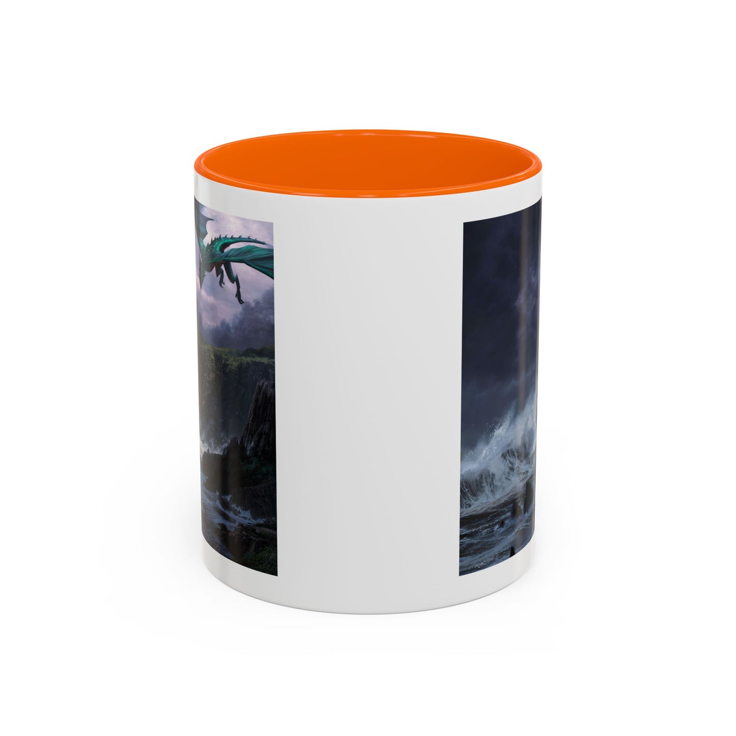 Fantasy Dragon Accent Coffee Mug | Perfect Gift for Coffee Lovers, Fantasy Fans, Home Decor, Birthday, and Collectibles