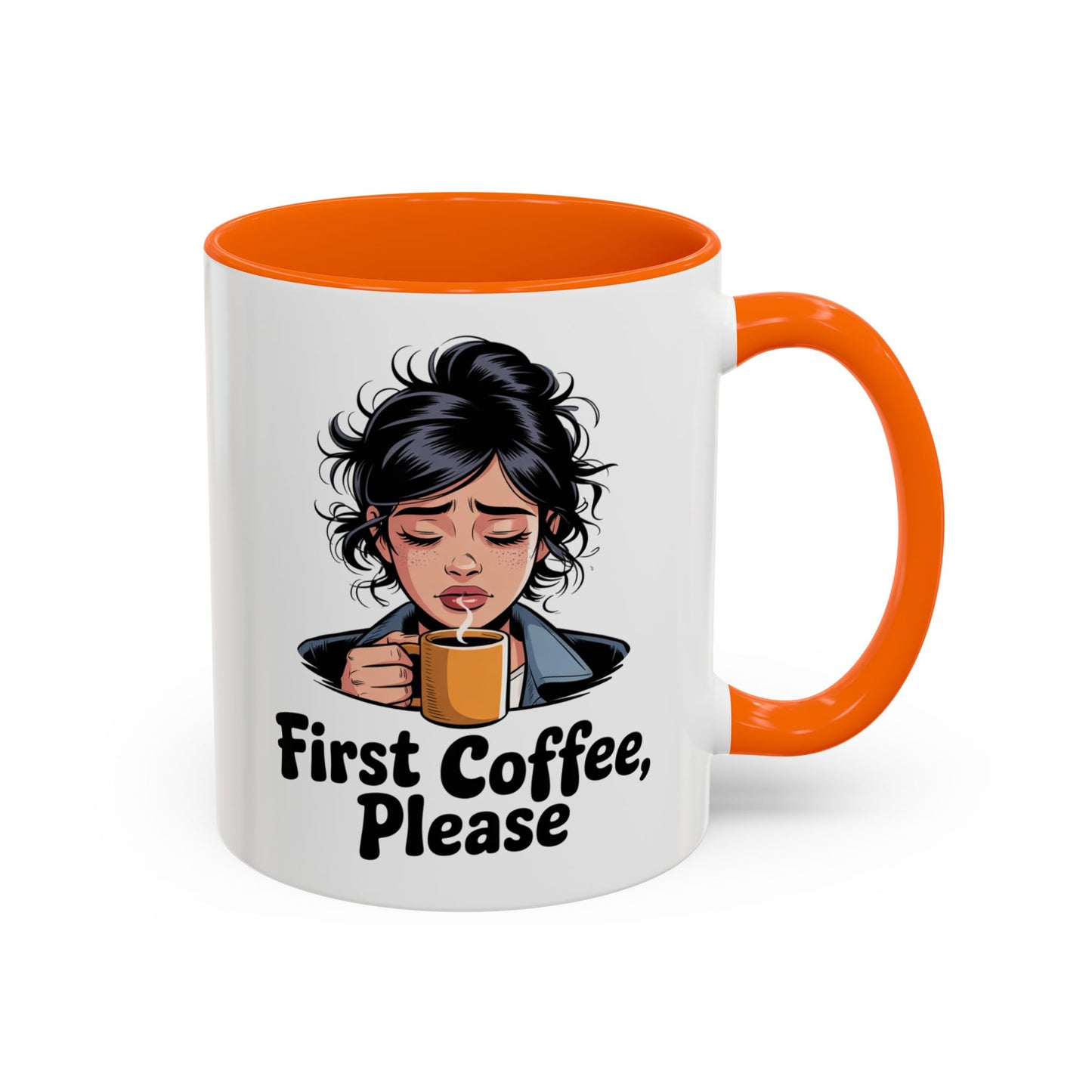Cute Coffee Mug, First Coffee Please, Gift for Coffee Lovers, Morning Routine, Funny Kitchen Decor, Perfect for Birthdays, Holidays