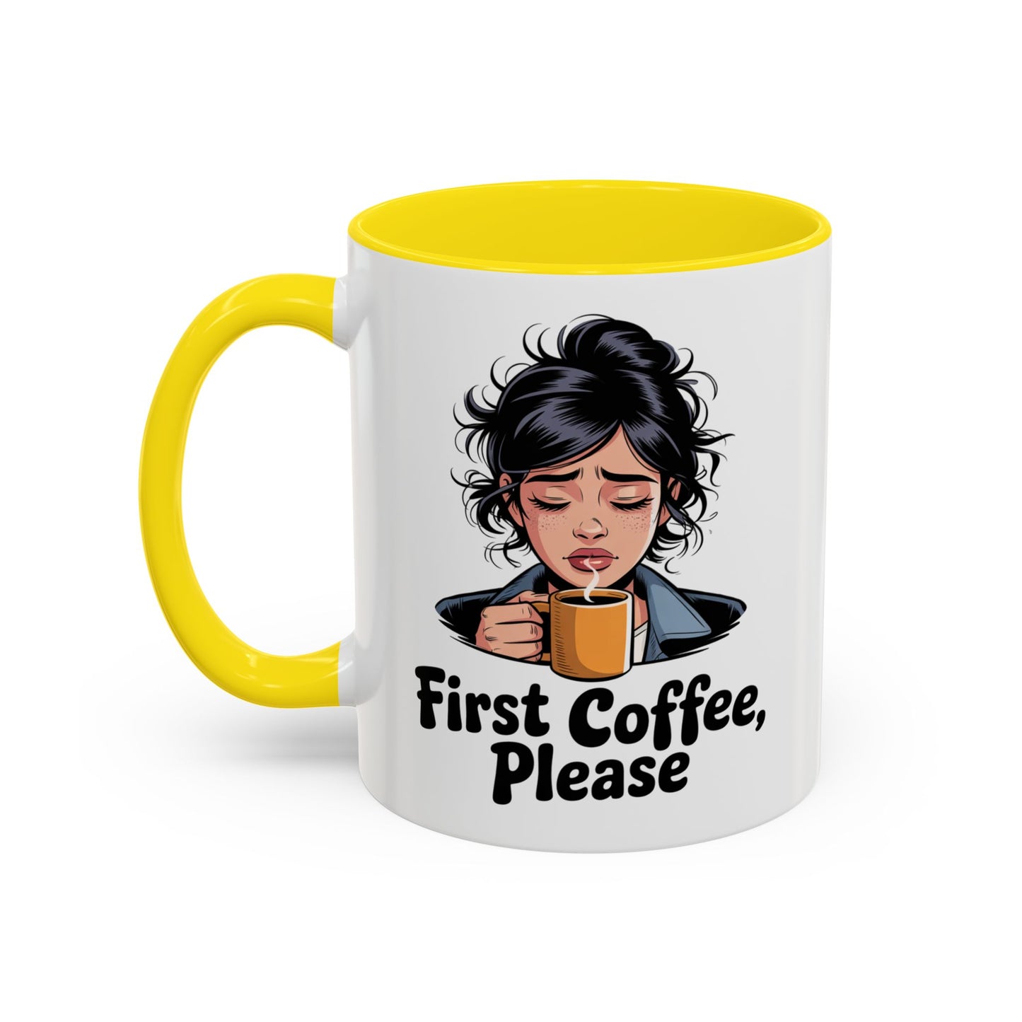 Cute Coffee Mug, First Coffee Please, Gift for Coffee Lovers, Morning Routine, Funny Kitchen Decor, Perfect for Birthdays, Holidays
