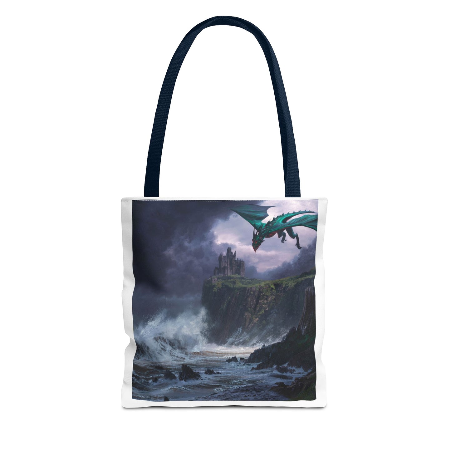 Fantasy Dragon Tote Bag, Magical Beach Bag, Art Tote, Gift for Fantasy Lovers, Mythical Creature Bag, Eco-Friendly Tote