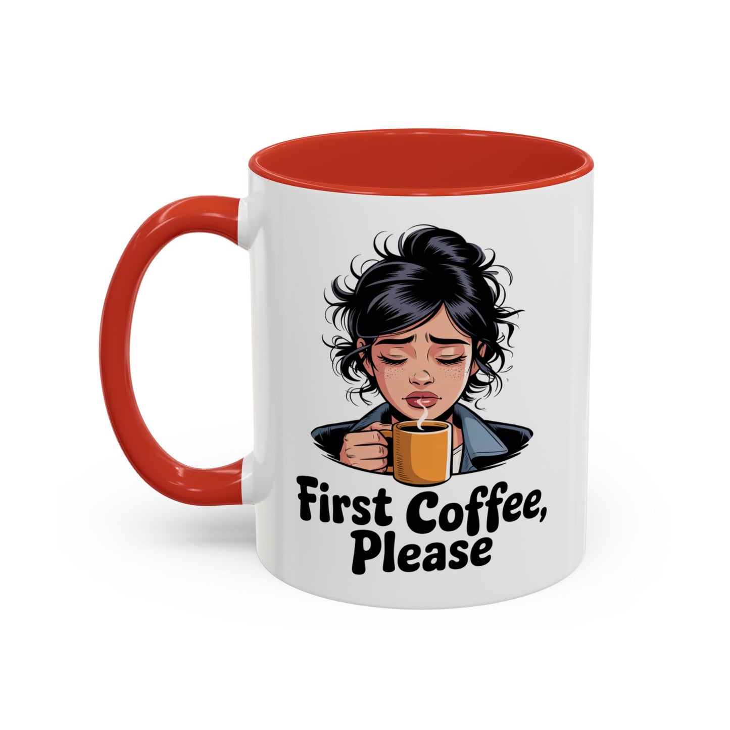 Cute Coffee Mug, First Coffee Please, Gift for Coffee Lovers, Morning Routine, Funny Kitchen Decor, Perfect for Birthdays, Holidays