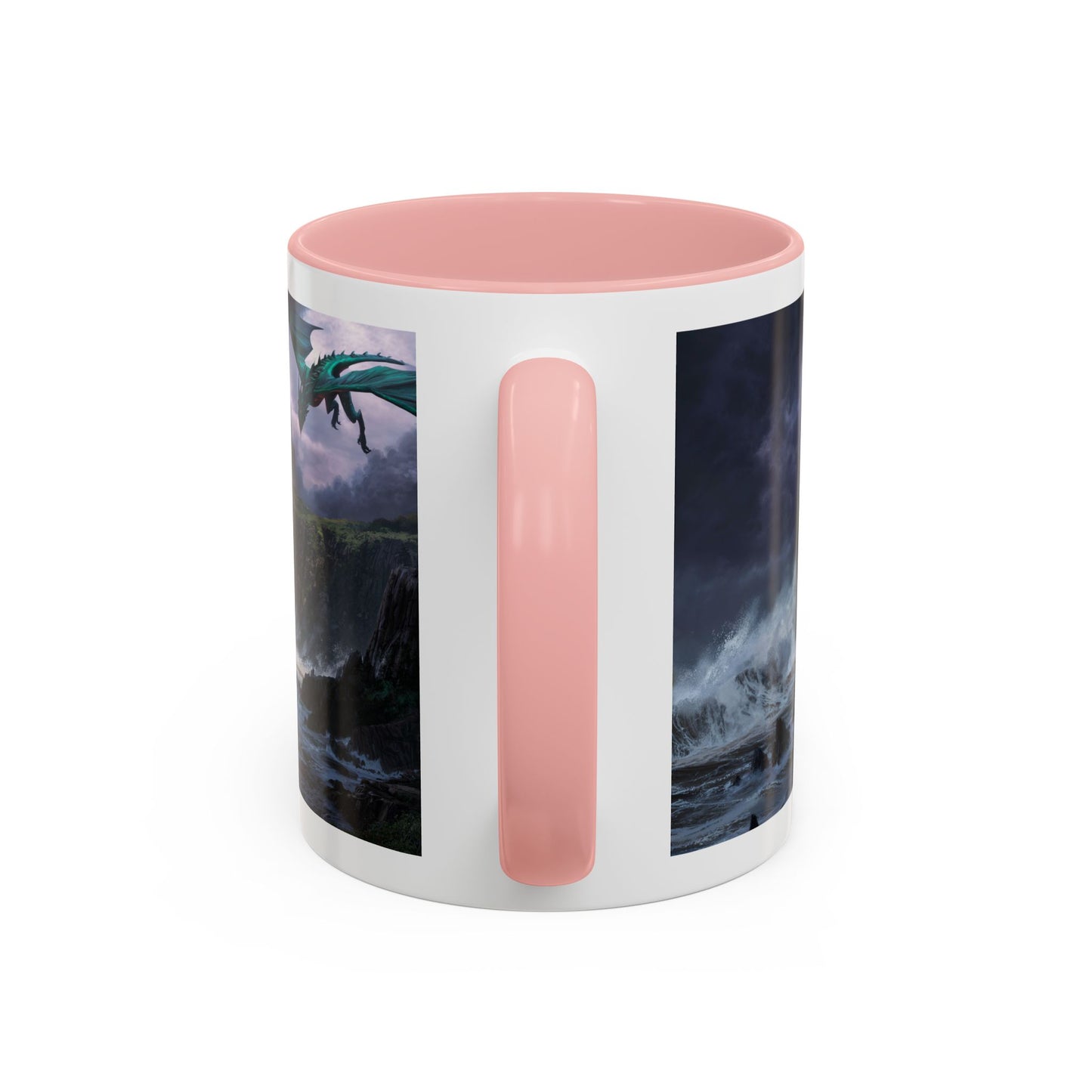 Fantasy Dragon Accent Coffee Mug | Perfect Gift for Coffee Lovers, Fantasy Fans, Home Decor, Birthday, and Collectibles
