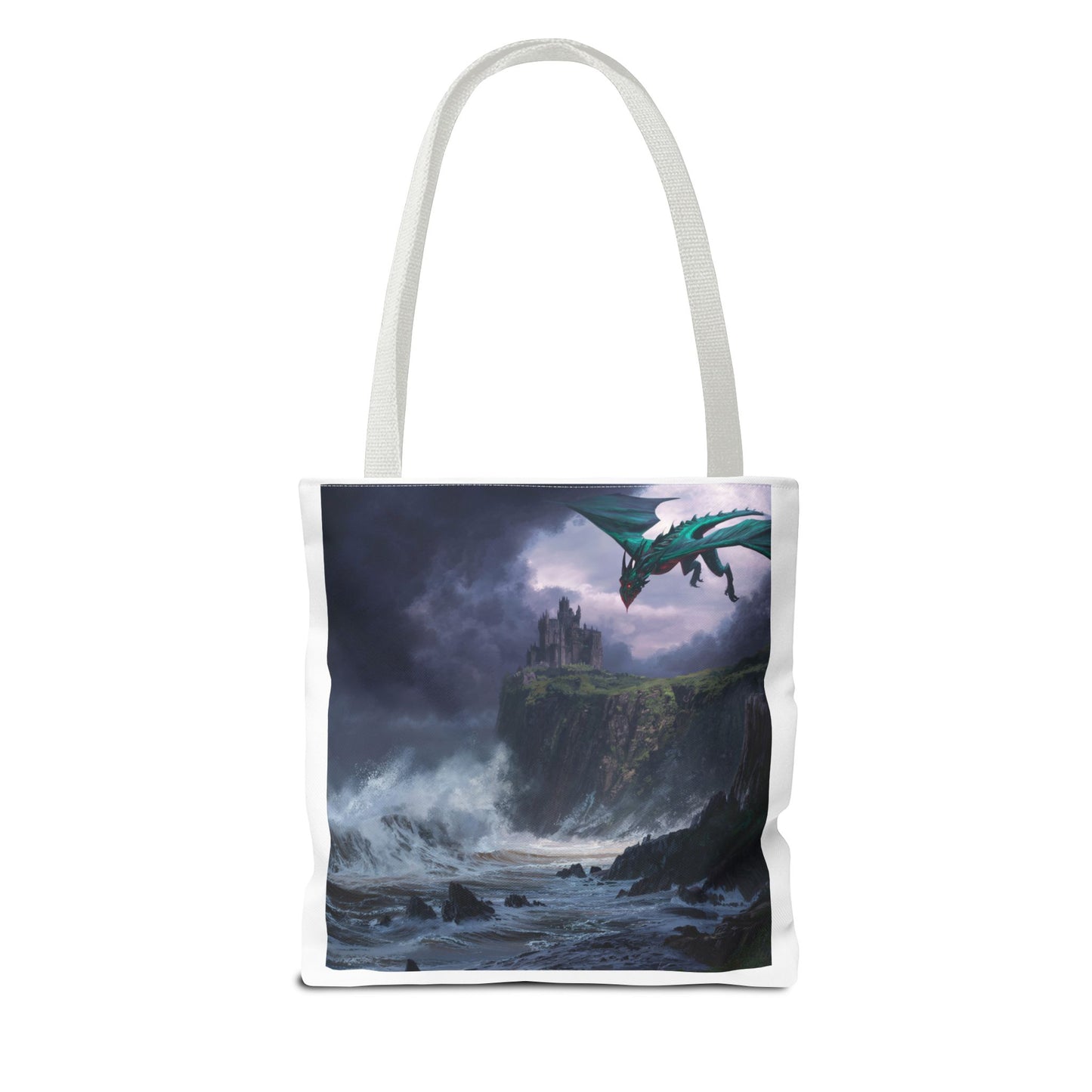 Fantasy Dragon Tote Bag, Magical Beach Bag, Art Tote, Gift for Fantasy Lovers, Mythical Creature Bag, Eco-Friendly Tote
