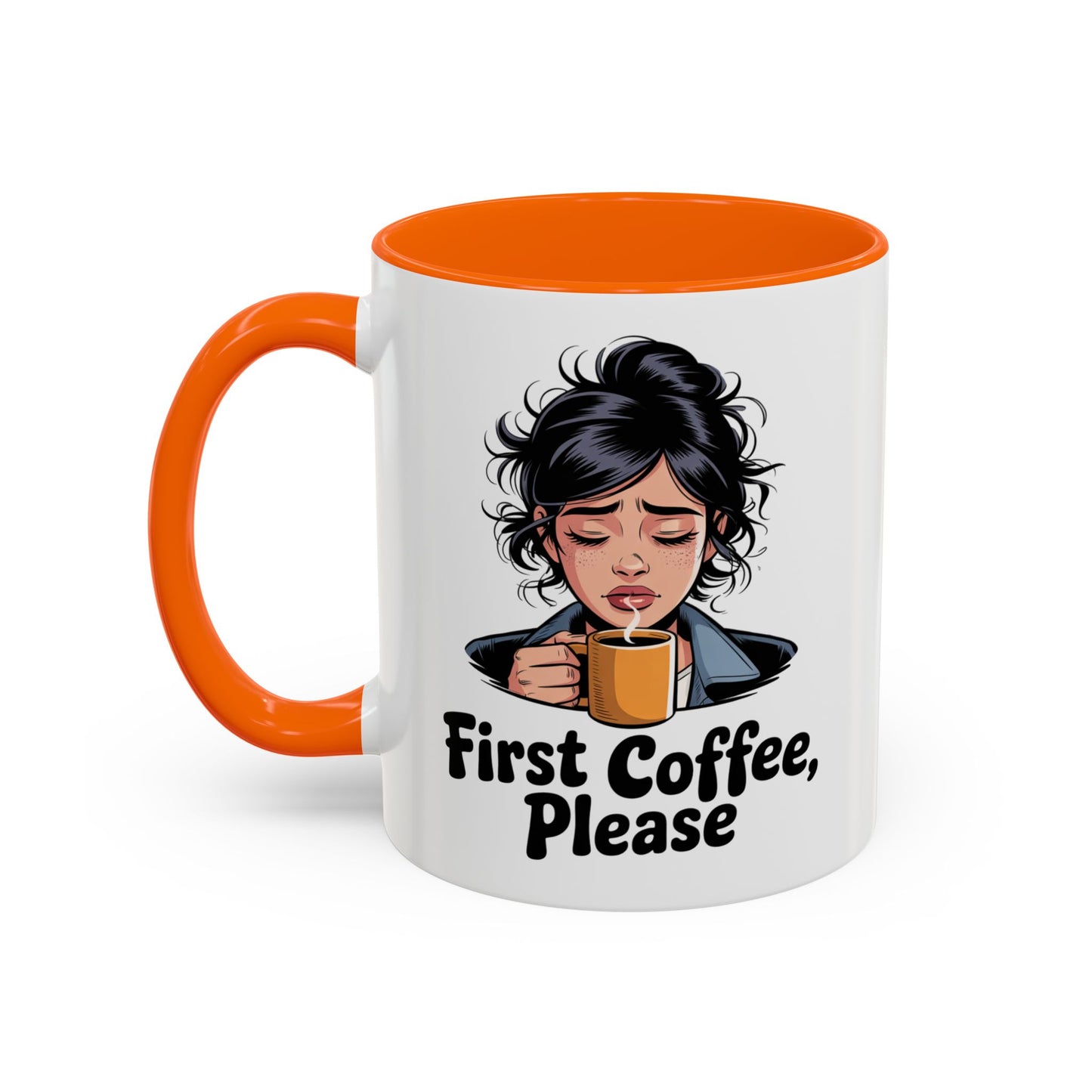 Cute Coffee Mug, First Coffee Please, Gift for Coffee Lovers, Morning Routine, Funny Kitchen Decor, Perfect for Birthdays, Holidays