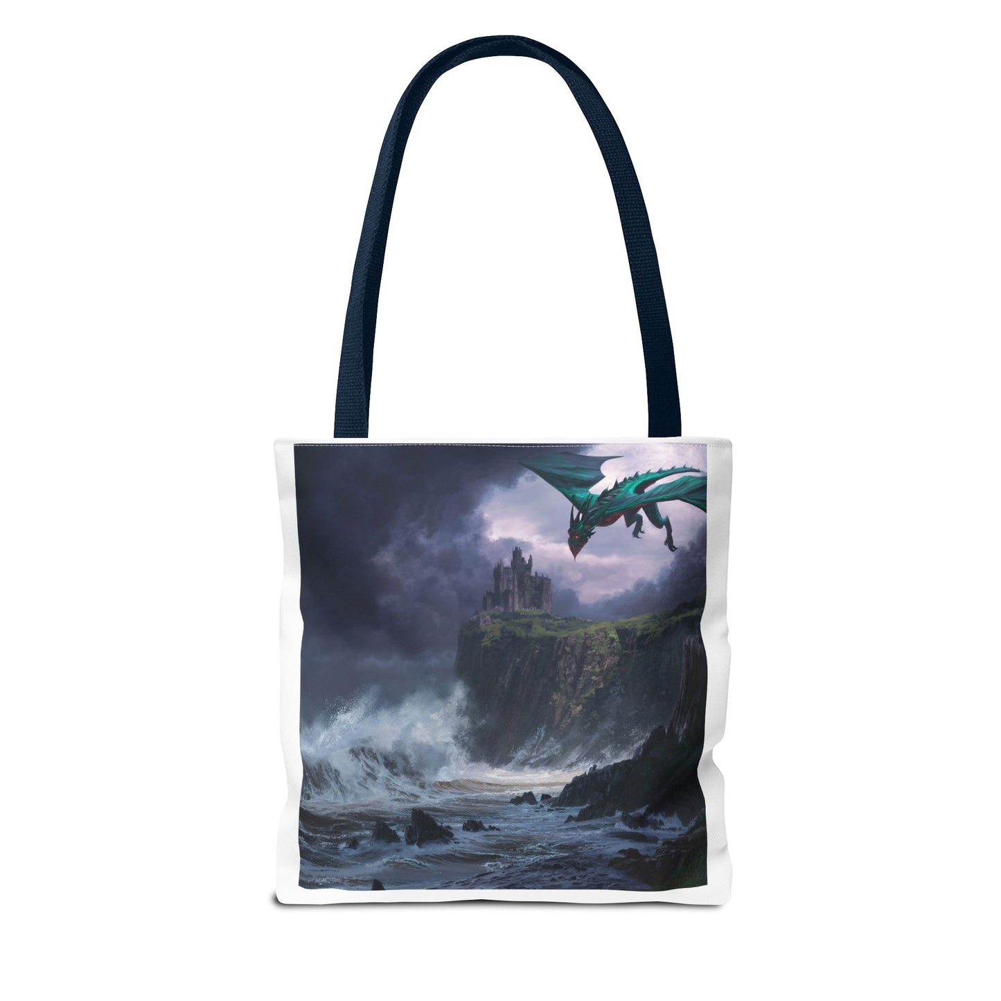 Fantasy Dragon Tote Bag, Magical Beach Bag, Art Tote, Gift for Fantasy Lovers, Mythical Creature Bag, Eco-Friendly Tote