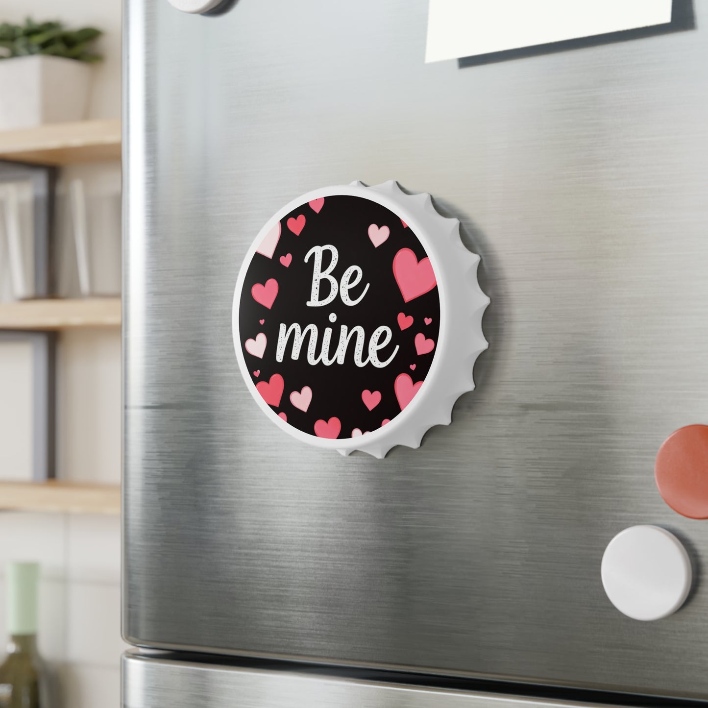Be Mine Bottle Opener — Valentine Heart Drink Cap Opener