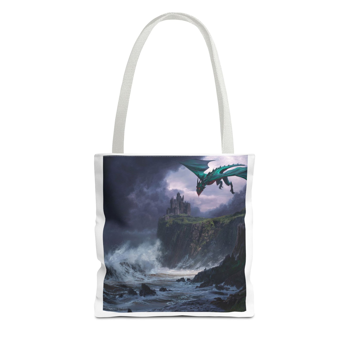 Fantasy Dragon Tote Bag, Magical Beach Bag, Art Tote, Gift for Fantasy Lovers, Mythical Creature Bag, Eco-Friendly Tote