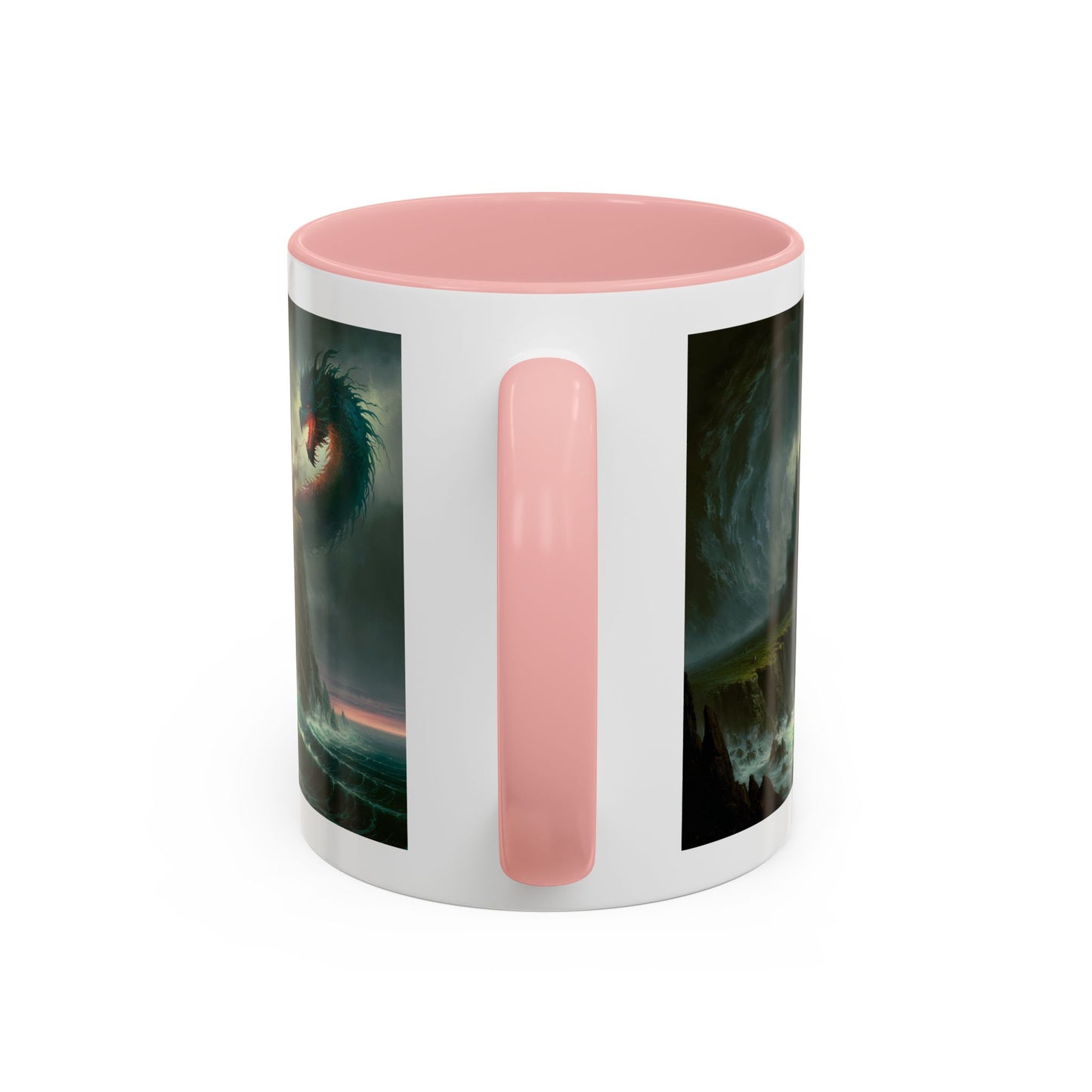 Fantasy Dragon Accent Coffee Mug – Unique Art for Gift Giving, Home Decor, Office Vibes, Halloween, etc.