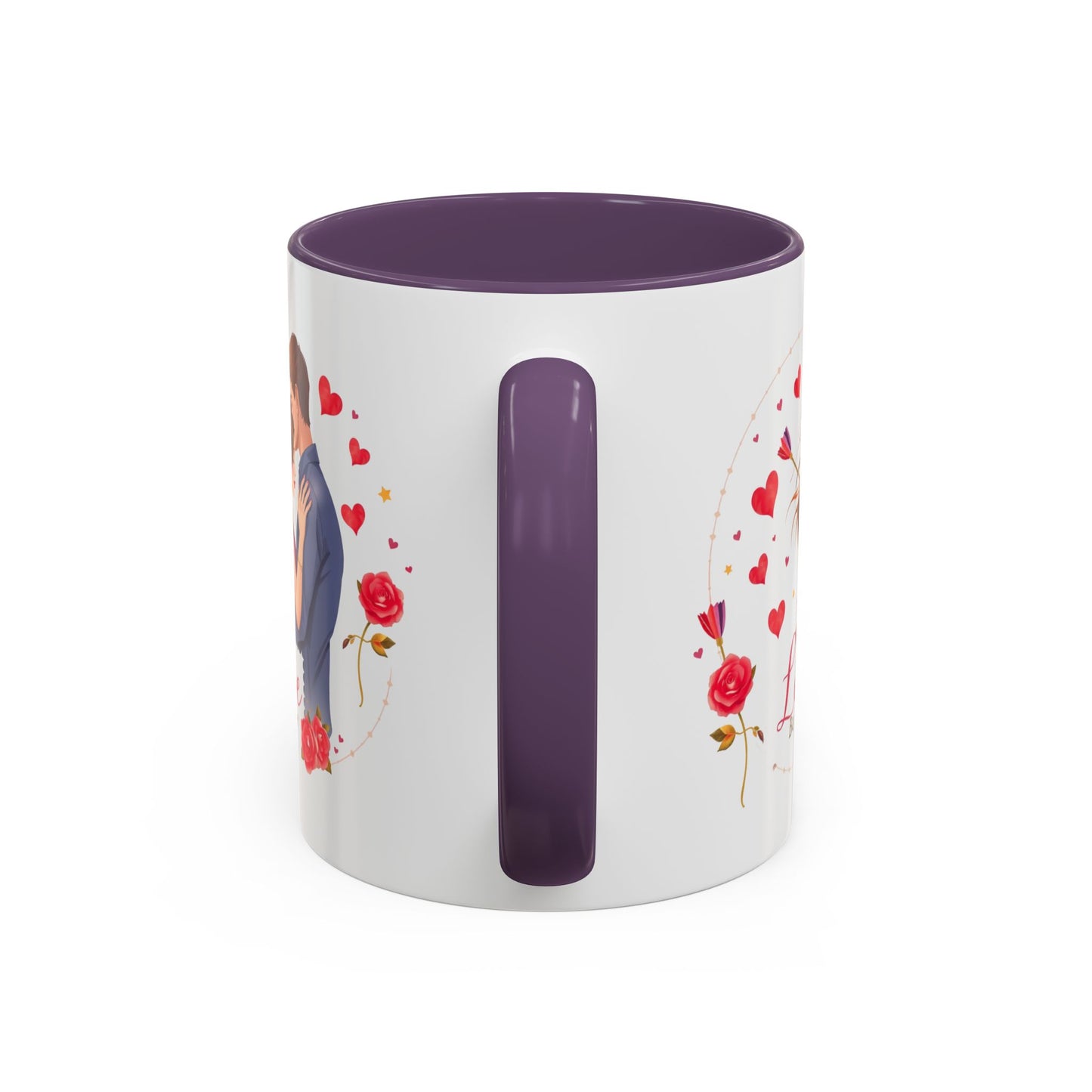 Romantic "Love Be Mine" Accent Coffee Mug — Couples Valentine's Gift