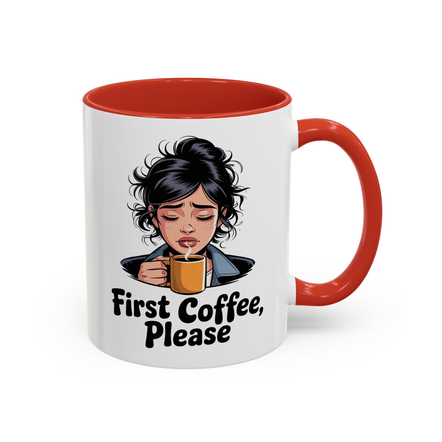 Cute Coffee Mug, First Coffee Please, Gift for Coffee Lovers, Morning Routine, Funny Kitchen Decor, Perfect for Birthdays, Holidays