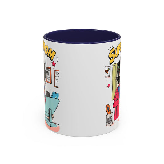 Supermom Coffee Mug — Funny Mom Gift Accent Mug (11/15oz)