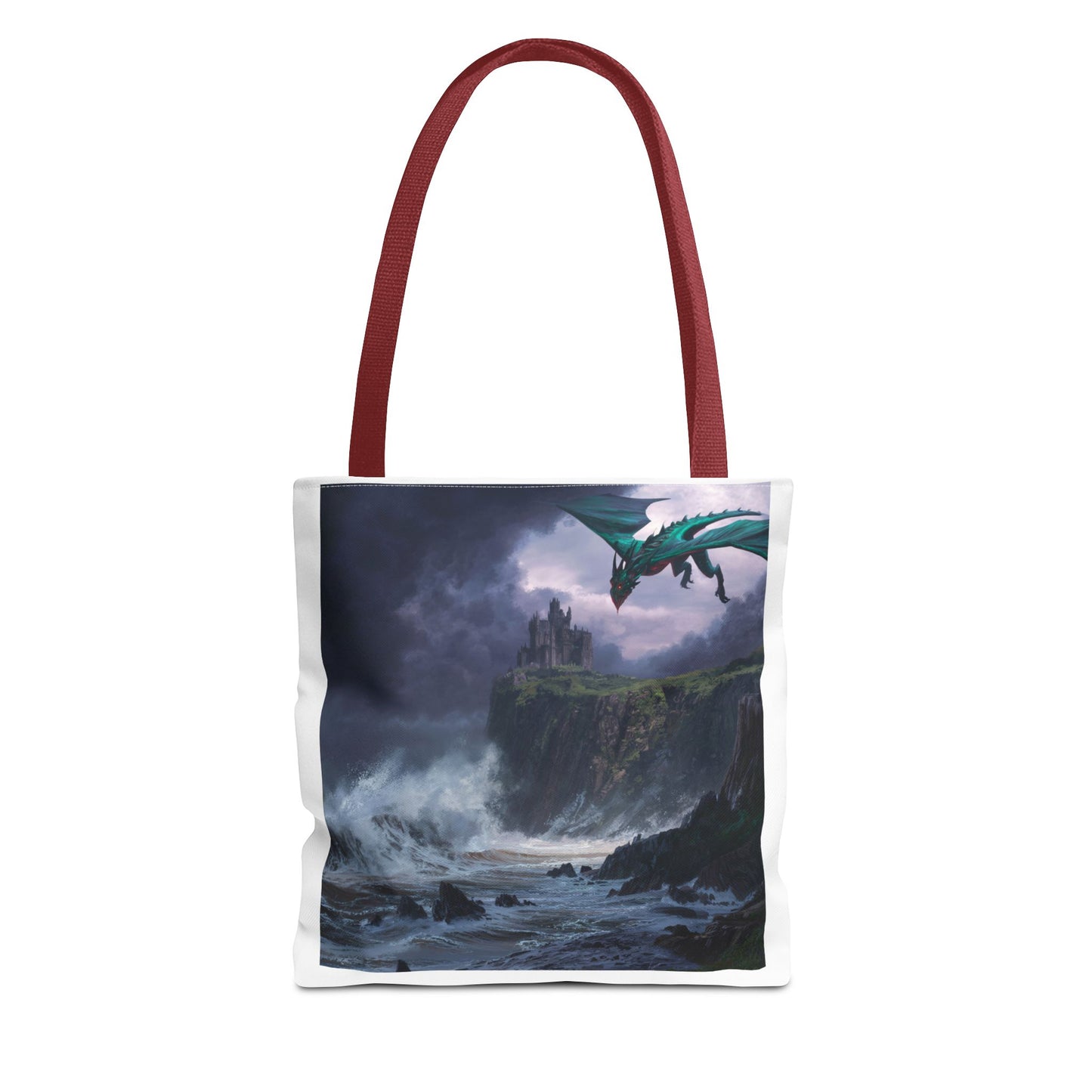 Fantasy Dragon Tote Bag, Magical Beach Bag, Art Tote, Gift for Fantasy Lovers, Mythical Creature Bag, Eco-Friendly Tote