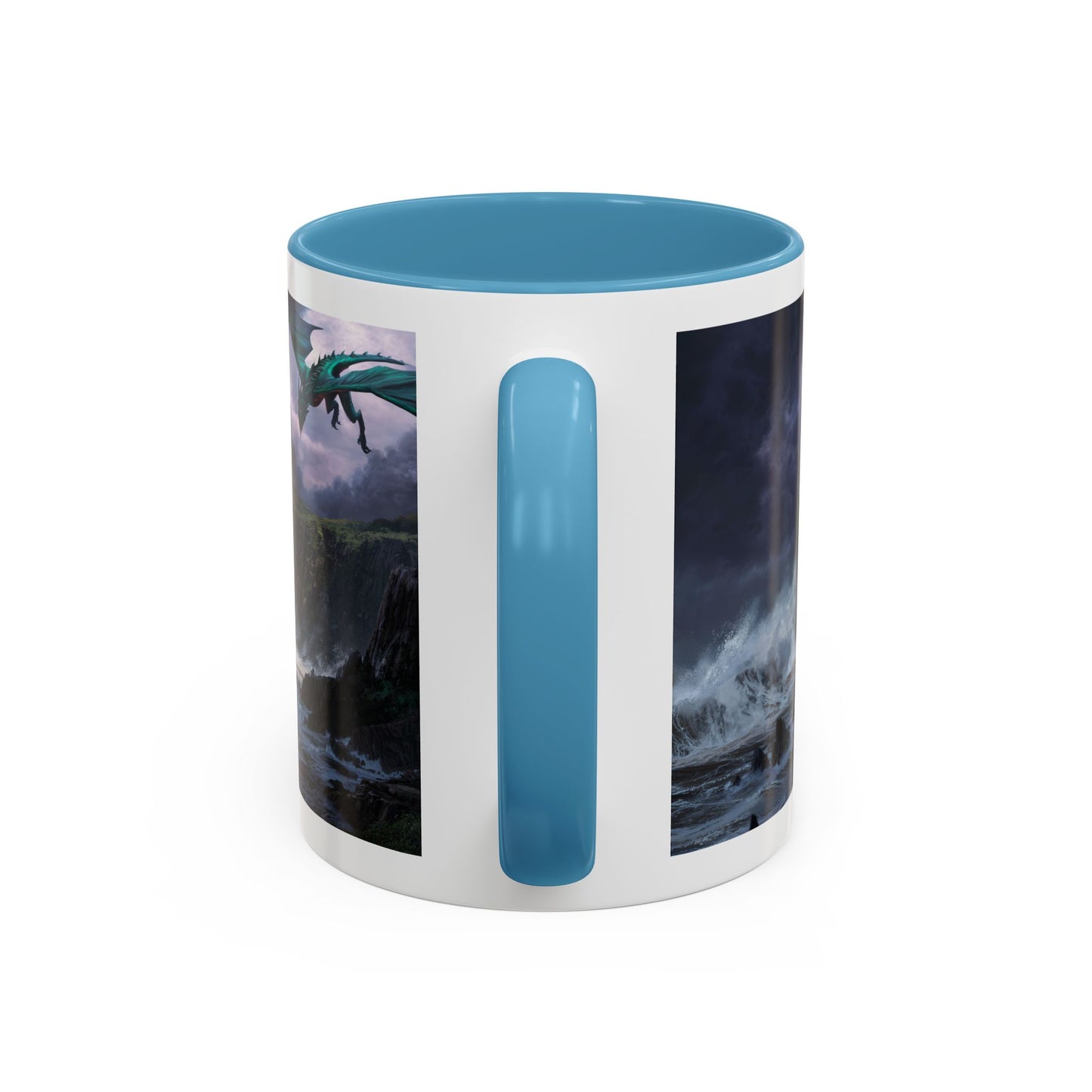 Fantasy Dragon Accent Coffee Mug | Perfect Gift for Coffee Lovers, Fantasy Fans, Home Decor, Birthday, and Collectibles