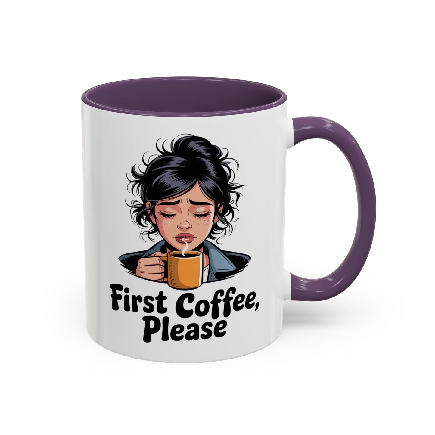 Cute Coffee Mug, First Coffee Please, Gift for Coffee Lovers, Morning Routine, Funny Kitchen Decor, Perfect for Birthdays, Holidays