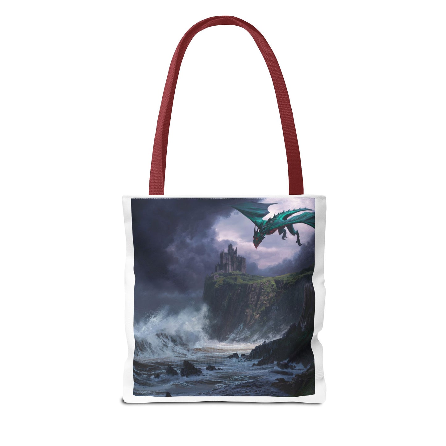 Fantasy Dragon Tote Bag, Magical Beach Bag, Art Tote, Gift for Fantasy Lovers, Mythical Creature Bag, Eco-Friendly Tote