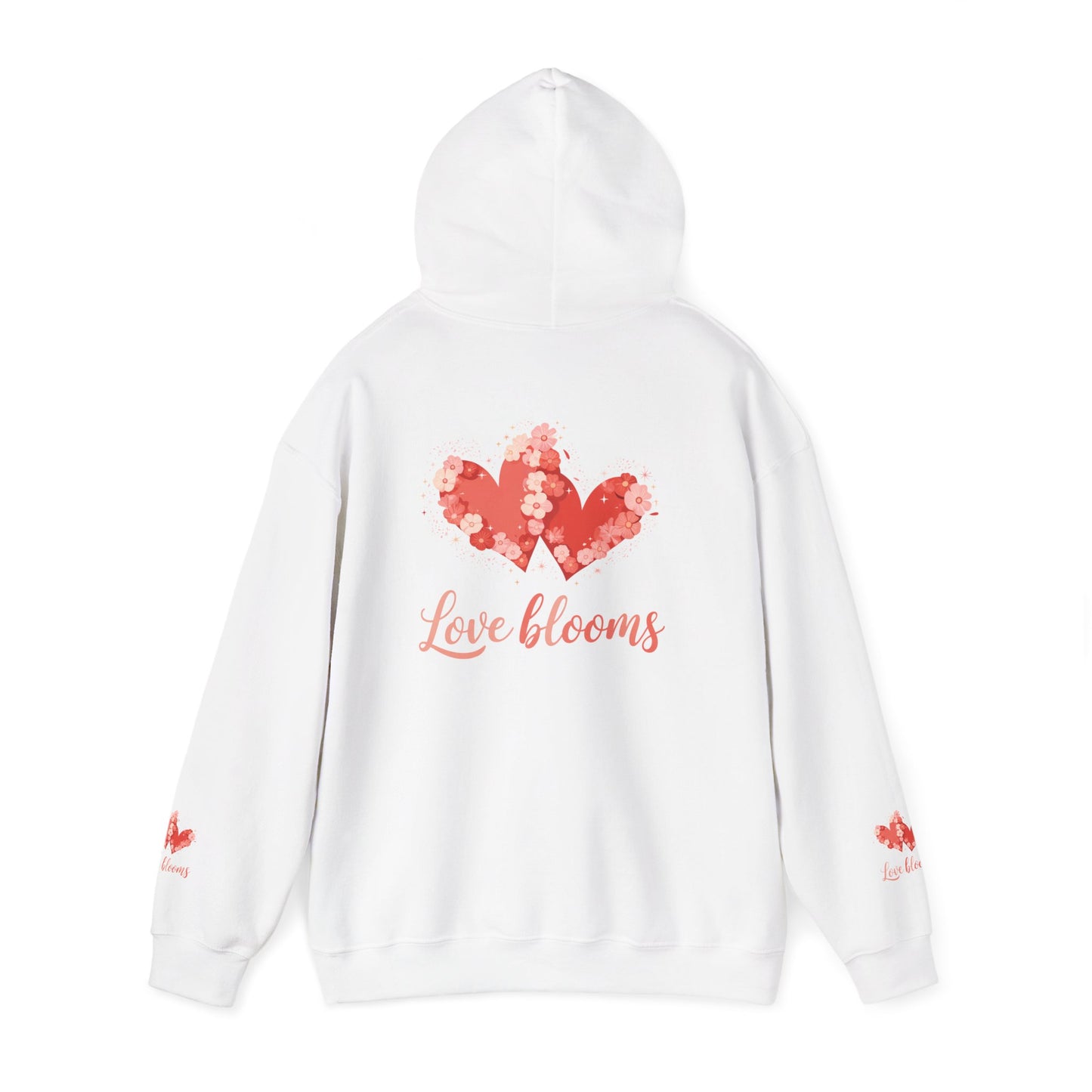 Hoodie — Love Blooms Heart Floral Design