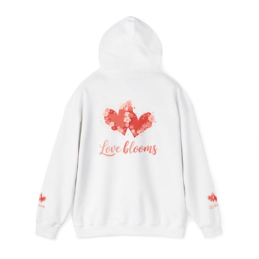 Hoodie — Love Blooms Heart Floral Design