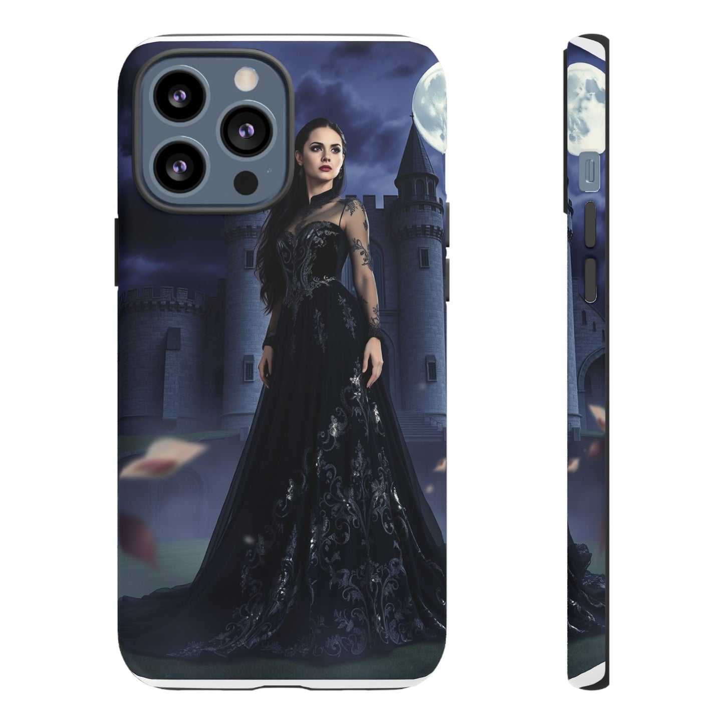 iPhone Gothic Moonlit Castle Phone Case — Elegant Dark Fantasy Protective Cover