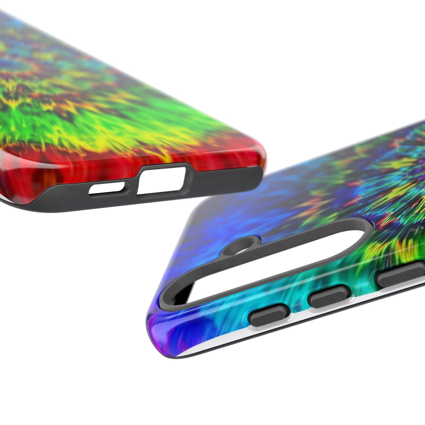 Fundas resistentes para Samsung - Funda para teléfono con mandala teñido anudado arcoíris