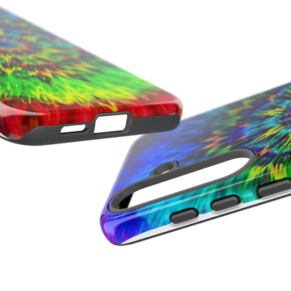 Fundas resistentes para Samsung - Funda para teléfono con mandala teñido anudado arcoíris