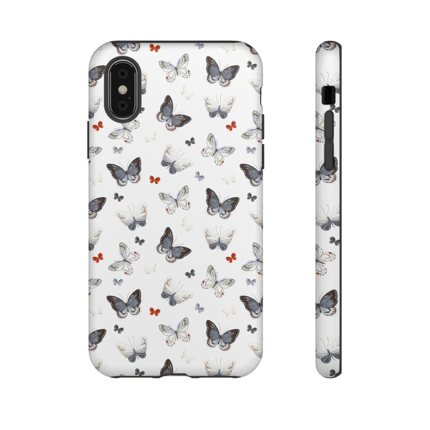 iPhone Butterfly Pattern Tough Phone Case — Protective Floral-Inspired iPhone Case