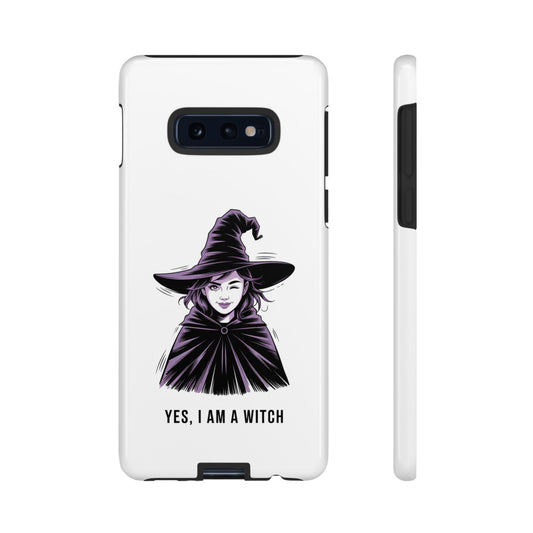 Samsung Phone Case — “Yes, I Am a Witch” Witch Illustration Protective Case