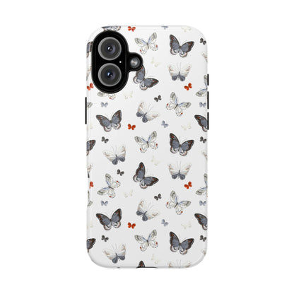 iPhone Butterfly Pattern Tough Phone Case — Protective Floral-Inspired iPhone Case