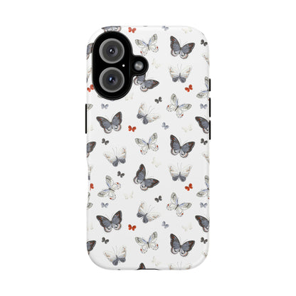 iPhone Butterfly Pattern Tough Phone Case — Protective Floral-Inspired iPhone Case