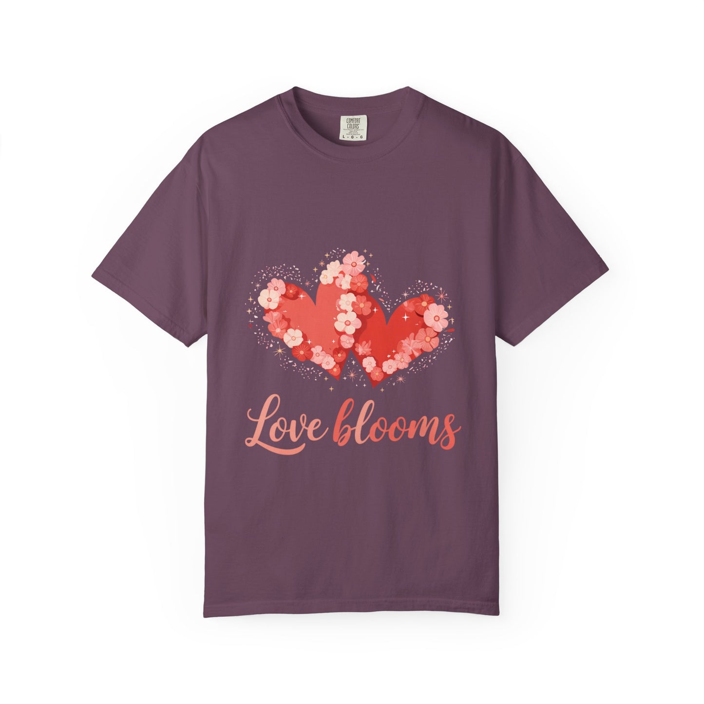 Love Blooms T-Shirt — Floral Heart Graphic Tee for Valentine’s Day