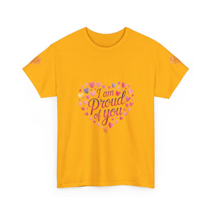 Proud of You Heart T‑Shirt with embroidery