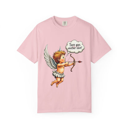 Cupid Angel T-Shirt — Vintage Cherub Saying "There Goes Another Idiot"
