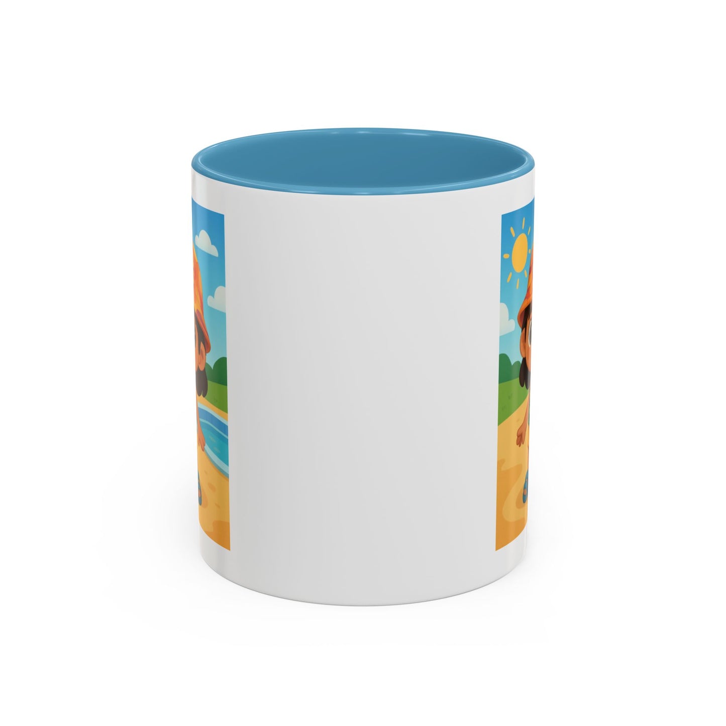 Good Vibes Beach Kid Mug — Accent Coffee Mug (11/15oz)