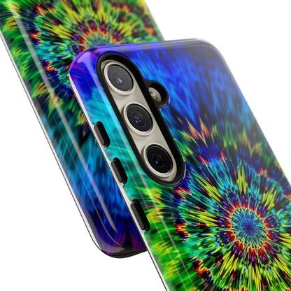Fundas resistentes para Samsung - Funda para teléfono con mandala teñido anudado arcoíris