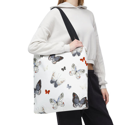Butterfly Pattern Tote Bag — Lightweight Floral Tote for Everyday Use