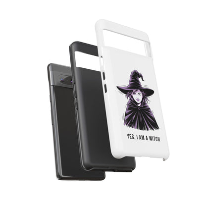 Google Phone Case — “Yes, I Am a Witch” Witchy Illustration