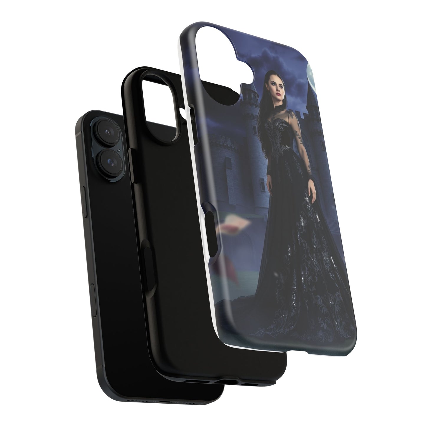 iPhone Gothic Moonlit Castle Phone Case — Elegant Dark Fantasy Protective Cover