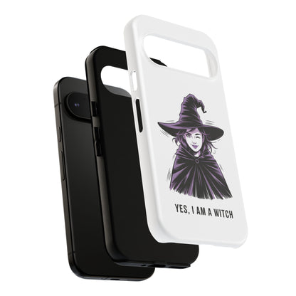 Google Phone Case — “Yes, I Am a Witch” Witchy Illustration