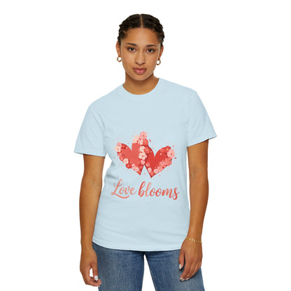 Love Blooms T-Shirt — Floral Heart Graphic Tee for Valentine’s Day
