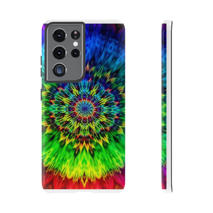 Fundas resistentes para Samsung - Funda para teléfono con mandala teñido anudado arcoíris