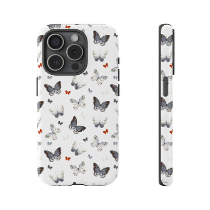 iPhone Butterfly Pattern Tough Phone Case — Protective Floral-Inspired iPhone Case