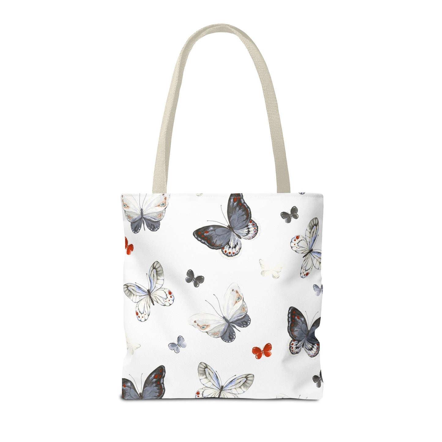 Butterfly Pattern Tote Bag — Lightweight Floral Tote for Everyday Use