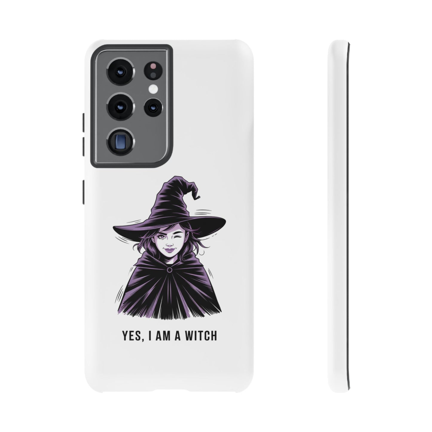 Funda para Samsung — «Sí, soy una bruja» con ilustración de bruja