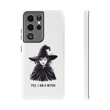 Funda para Samsung — «Sí, soy una bruja» con ilustración de bruja