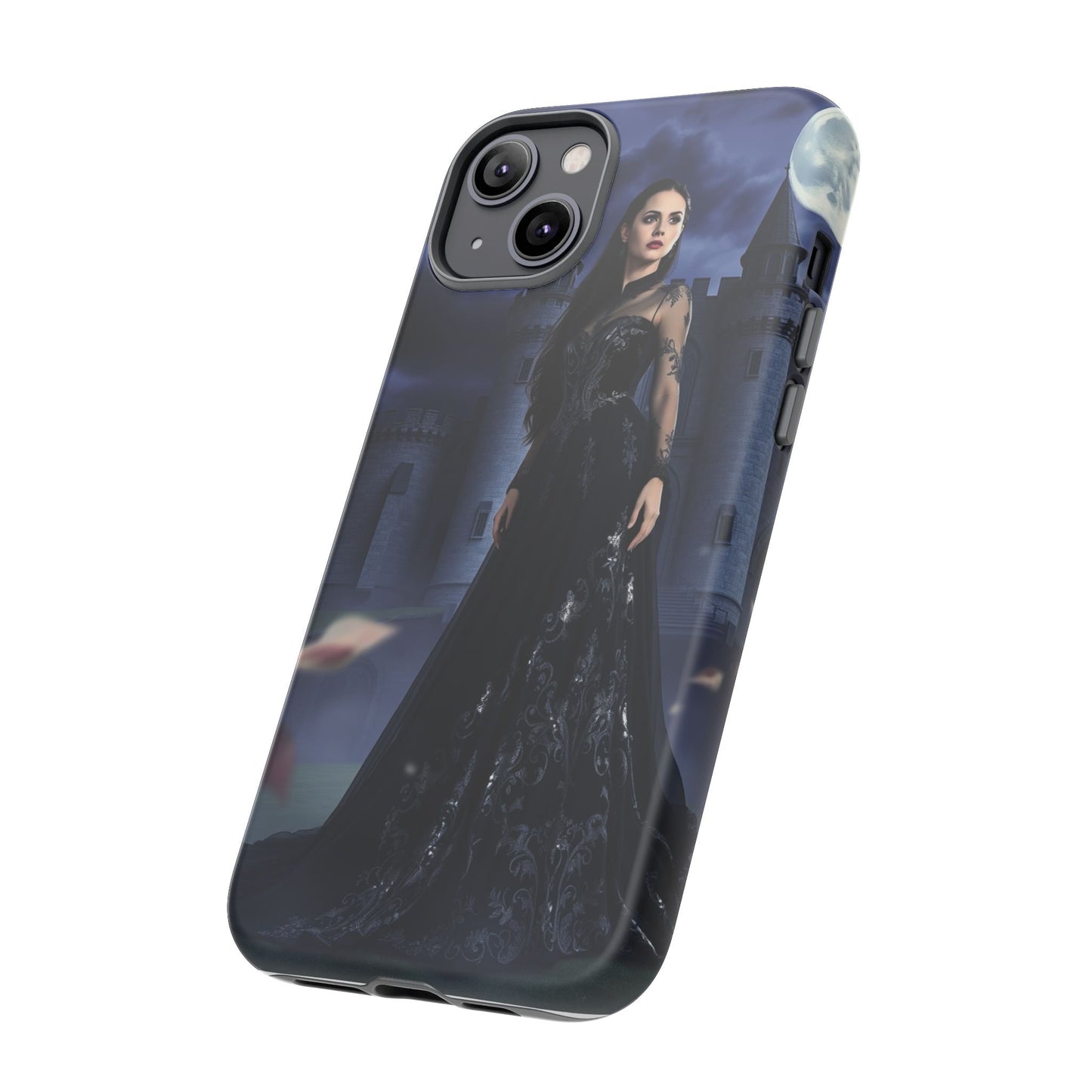 iPhone Gothic Moonlit Castle Phone Case — Elegant Dark Fantasy Protective Cover