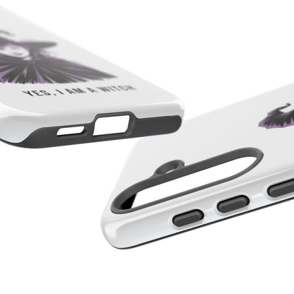 Funda para Samsung — «Sí, soy una bruja» con ilustración de bruja