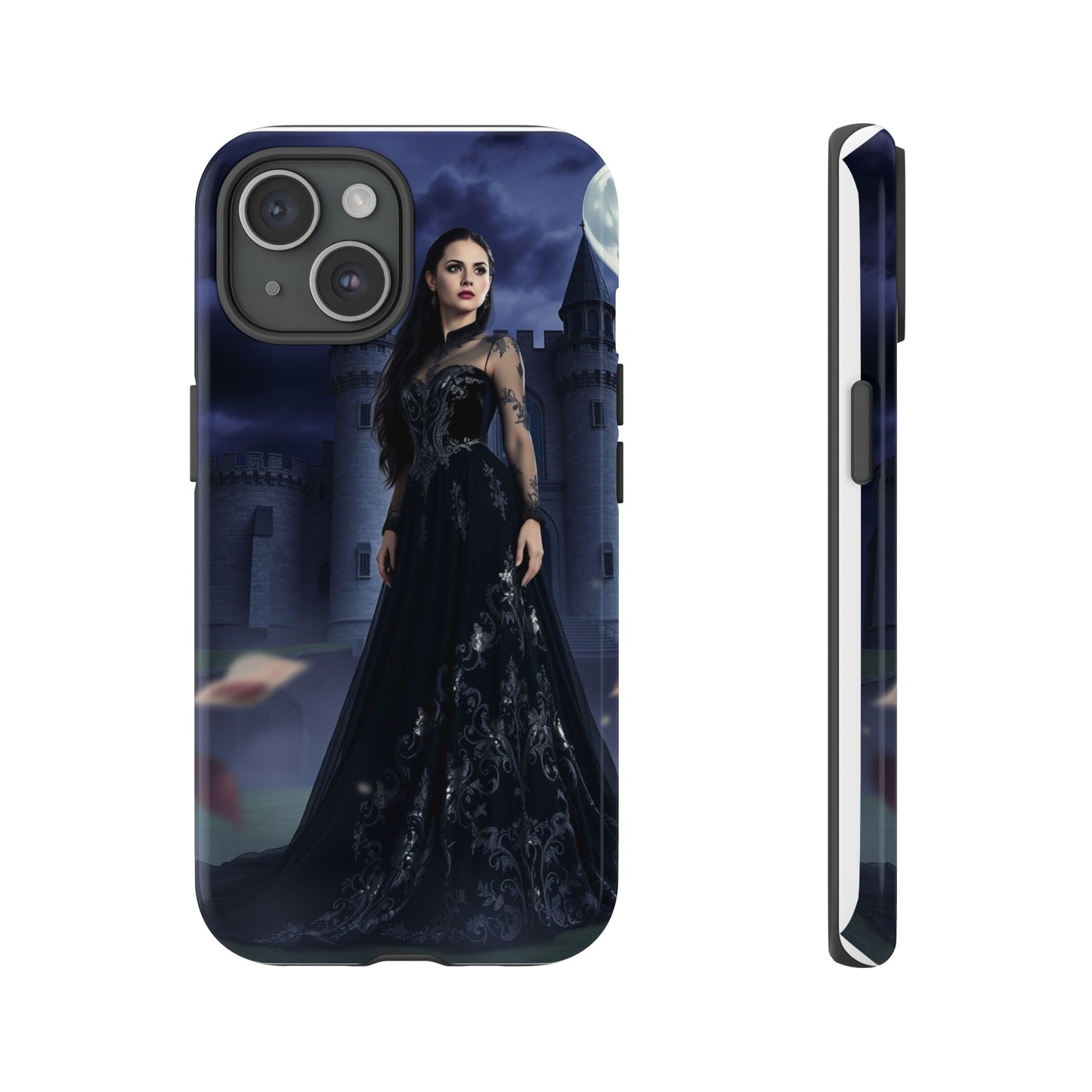 iPhone Gothic Moonlit Castle Phone Case — Elegant Dark Fantasy Protective Cover