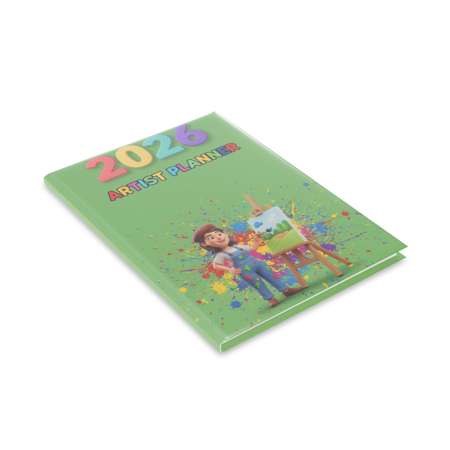 2026 Artist Planner Hardcover Notebook — Puffy Cover Sketch & Paint Journal